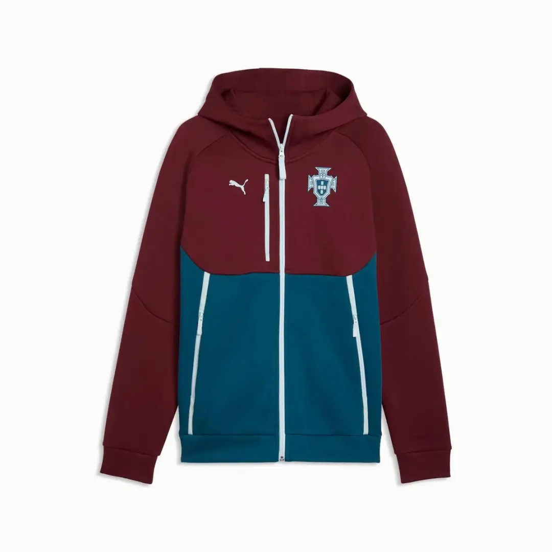 PUMA Portugal Tech Coupe du Monde 2026 Hoodie - M - Ruby Shimmer
