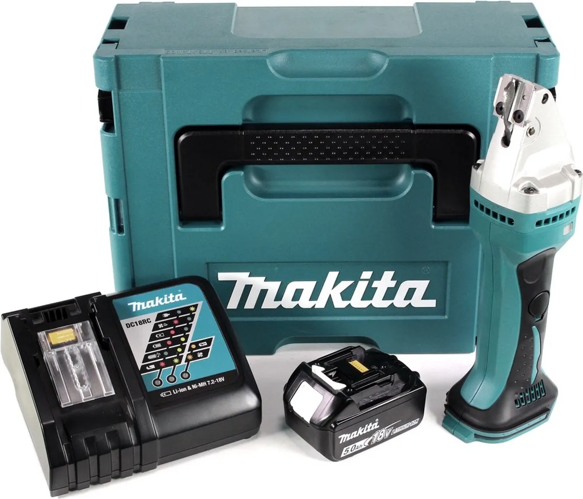 Makita DJS 161 RT1J Accusnijder 18V - 2,5mm staal - Makpac - afbeelding 4 van 5