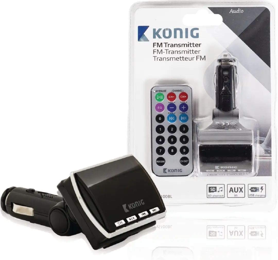 König CSFMTRANS100BL FM-zender 1W