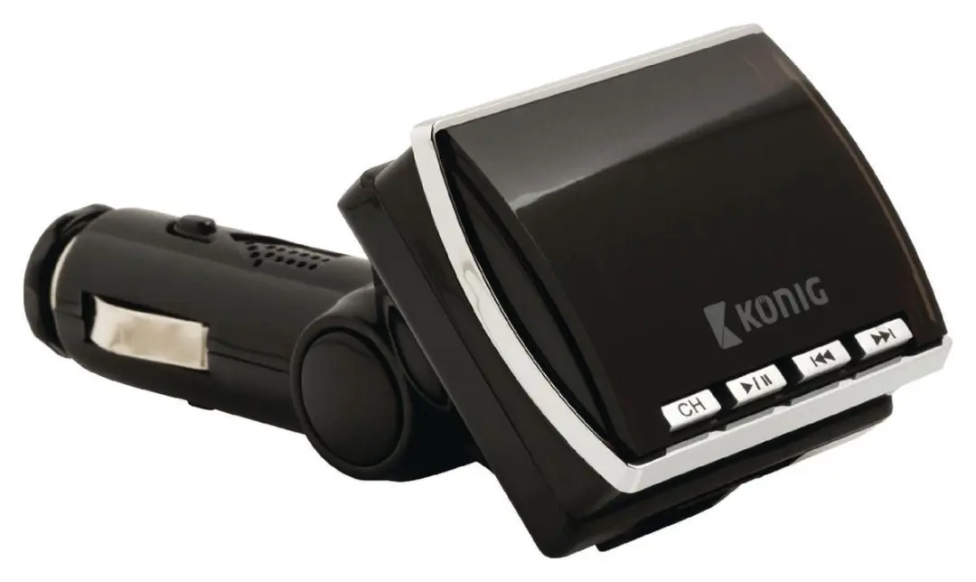 König CSFMTRANS100BL FM-zender 1W - Zwart - afbeelding 2 van 6
