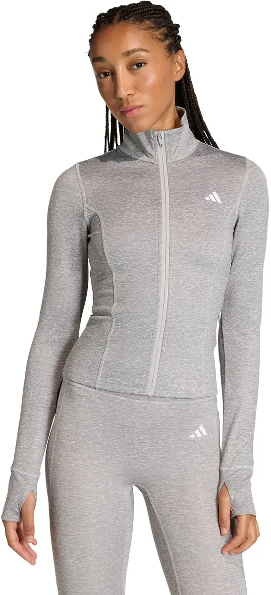 Adidas Performance Workout Essentials Heather Jack - Grijs XXS