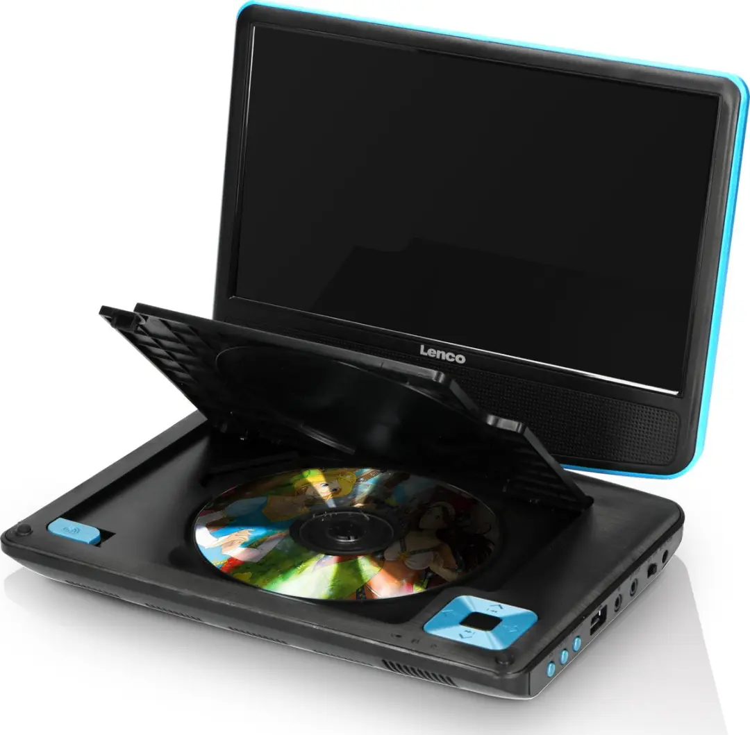 Lenco DVP-910BU Portable DVD-speler 9 inch - Blauw