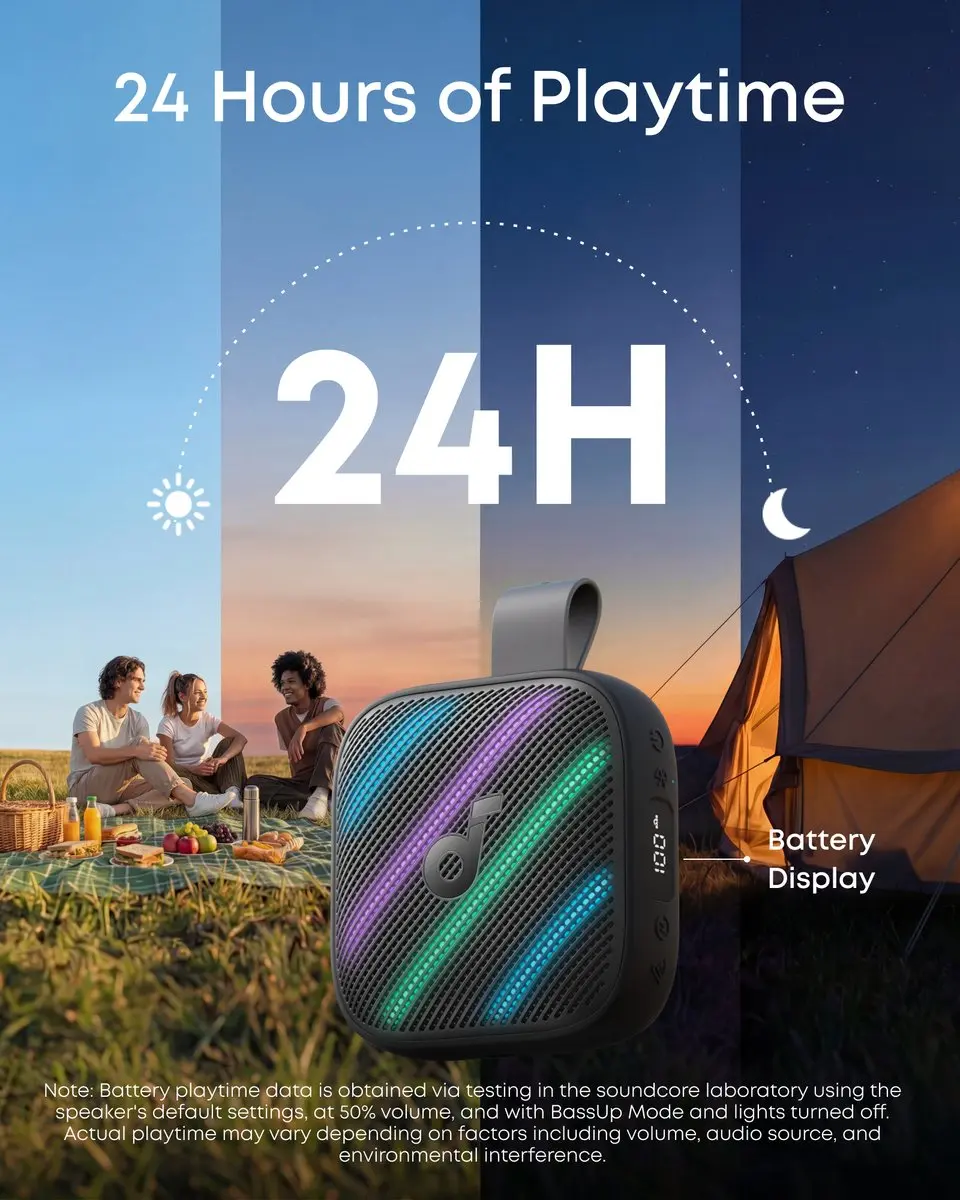 Soundcore BOOM GO 3I Feestluidspreker 15W - Zwart