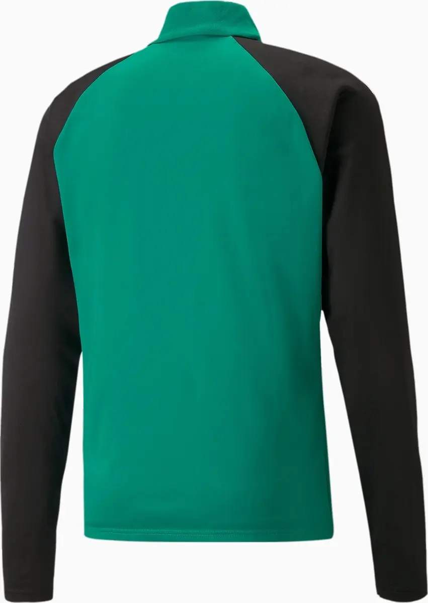 PUMA TeamLIGA 1/4 Zip Sporttrui L - Zwart/Groen