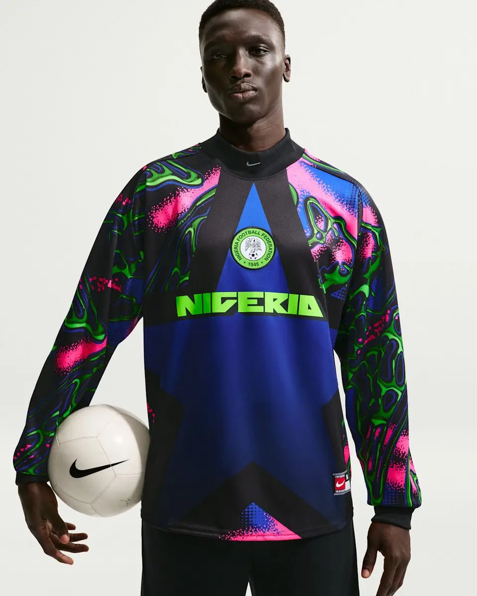 Nike Nigeria Hollywood Keeper Voetbalshirt L - Zwart Roze Wit - afbeelding 6 van 6