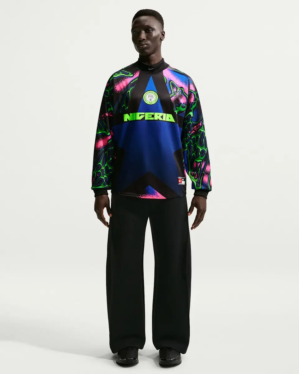 Nike Nigeria Hollywood Keeper Voetbalshirt L - Zwart Roze Wit