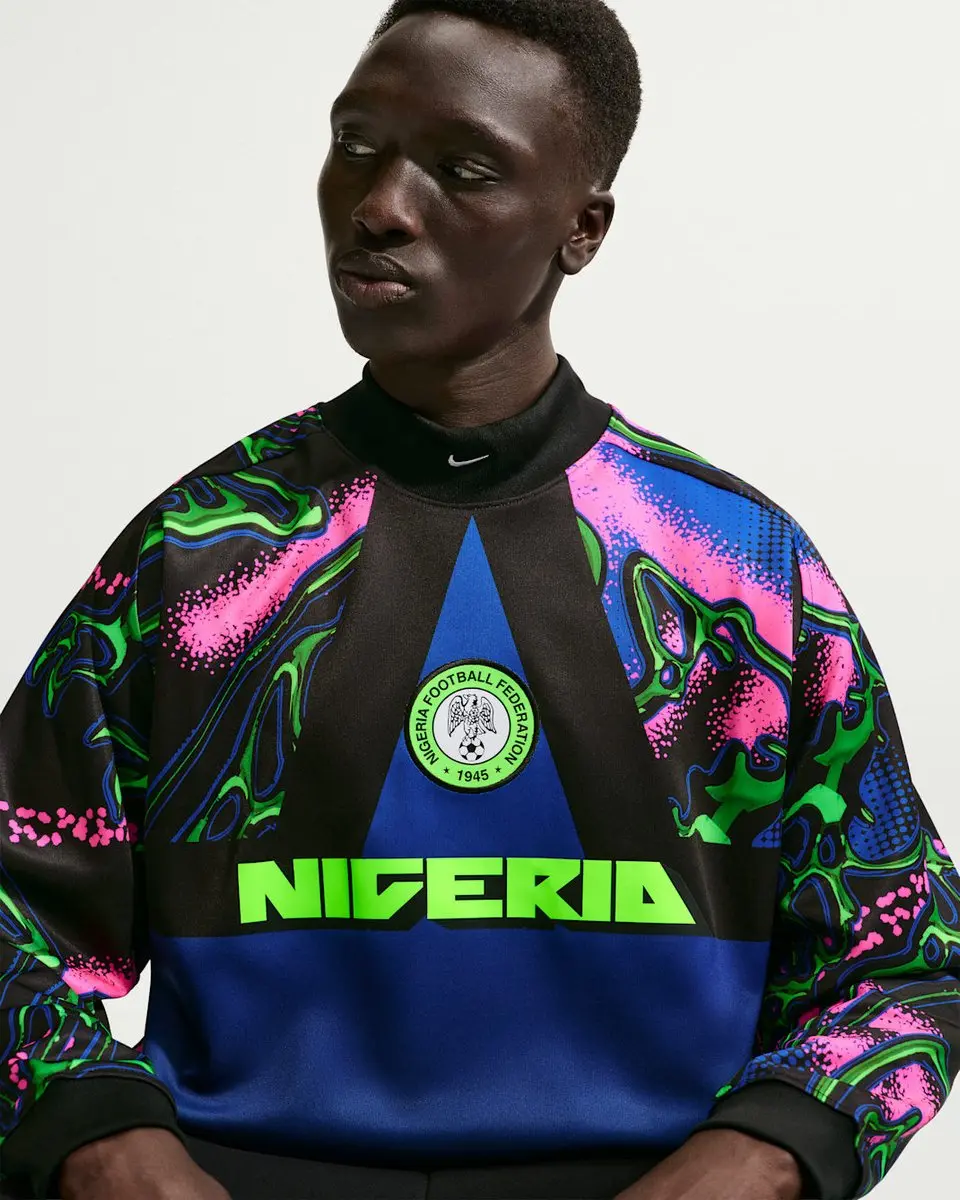 Nike Nigeria Hollywood Keeper Voetbalshirt L - Zwart Roze Wit
