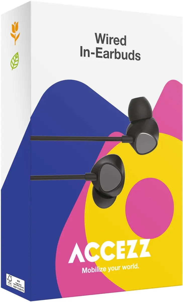 Accezz Wired In-Ear Oordopjes SH00066920 - Zwart