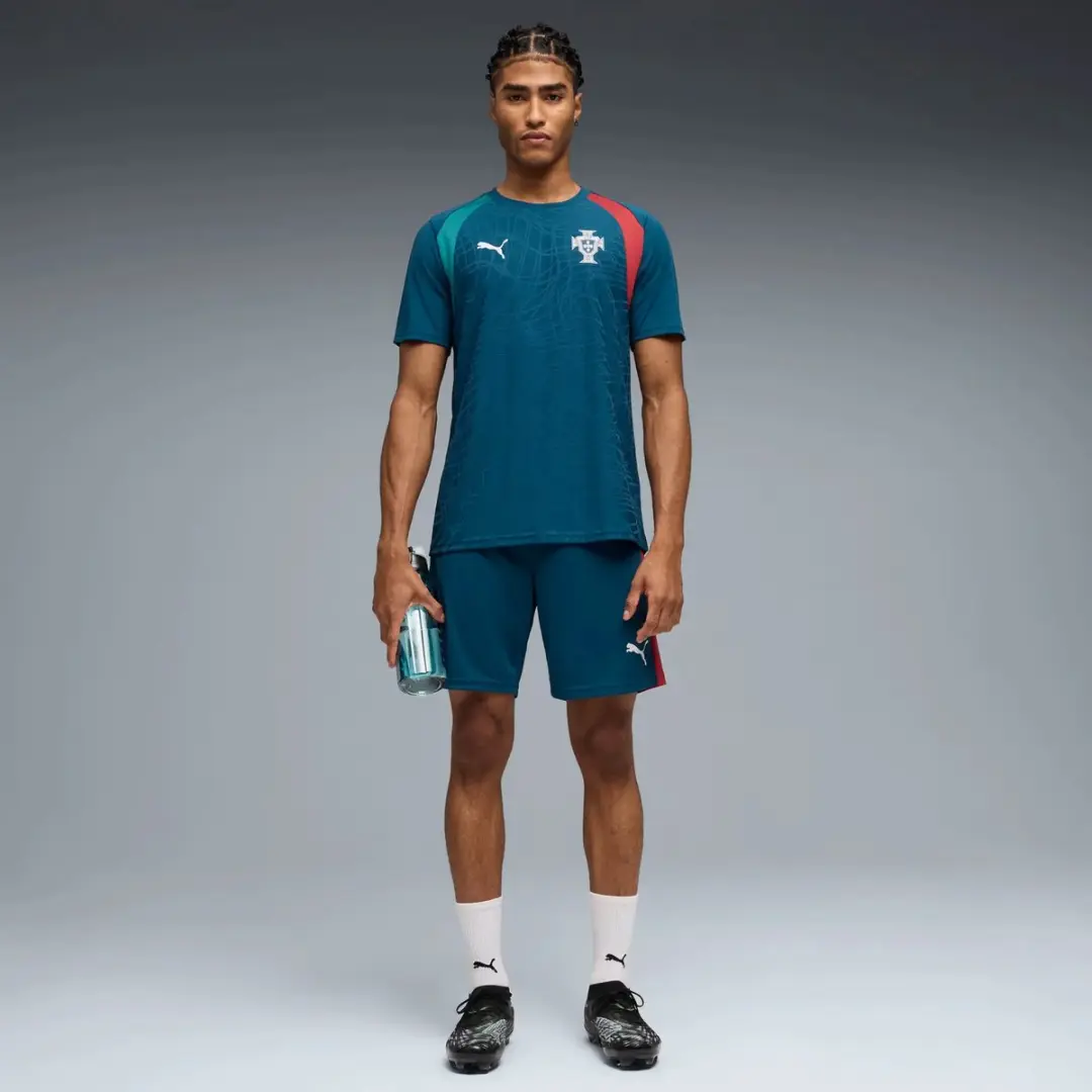 PUMA Portugal Trainingsshirt Coupe du Monde 2026 - L - Ocean Tropic/Silver Mist - afbeelding 5 van 6