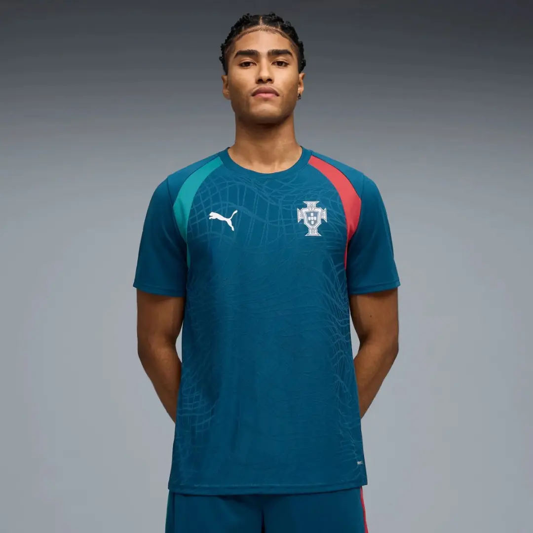 PUMA Portugal Trainingsshirt Coupe du Monde 2026 - L - Ocean Tropic/Silver Mist - afbeelding 6 van 6