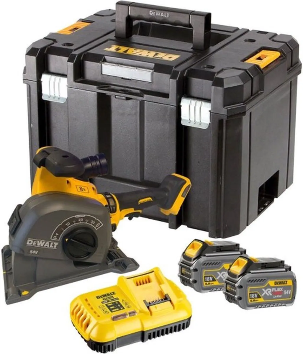 DeWalt DCG200T2 Accu Sleuvenfrees 54V XR FlexVolt - 2x 6.0Ah - afbeelding 6 van 6