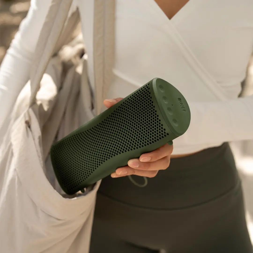 KEF Muo Draagbare Bluetooth Luidspreker 40W - Moss Green