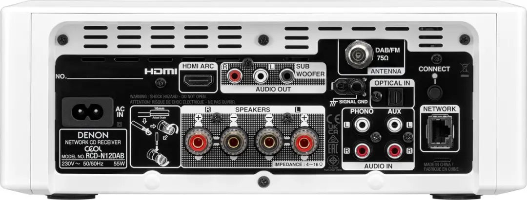 Denon RCDN-12 DAB+ CD-Speler - Wit
