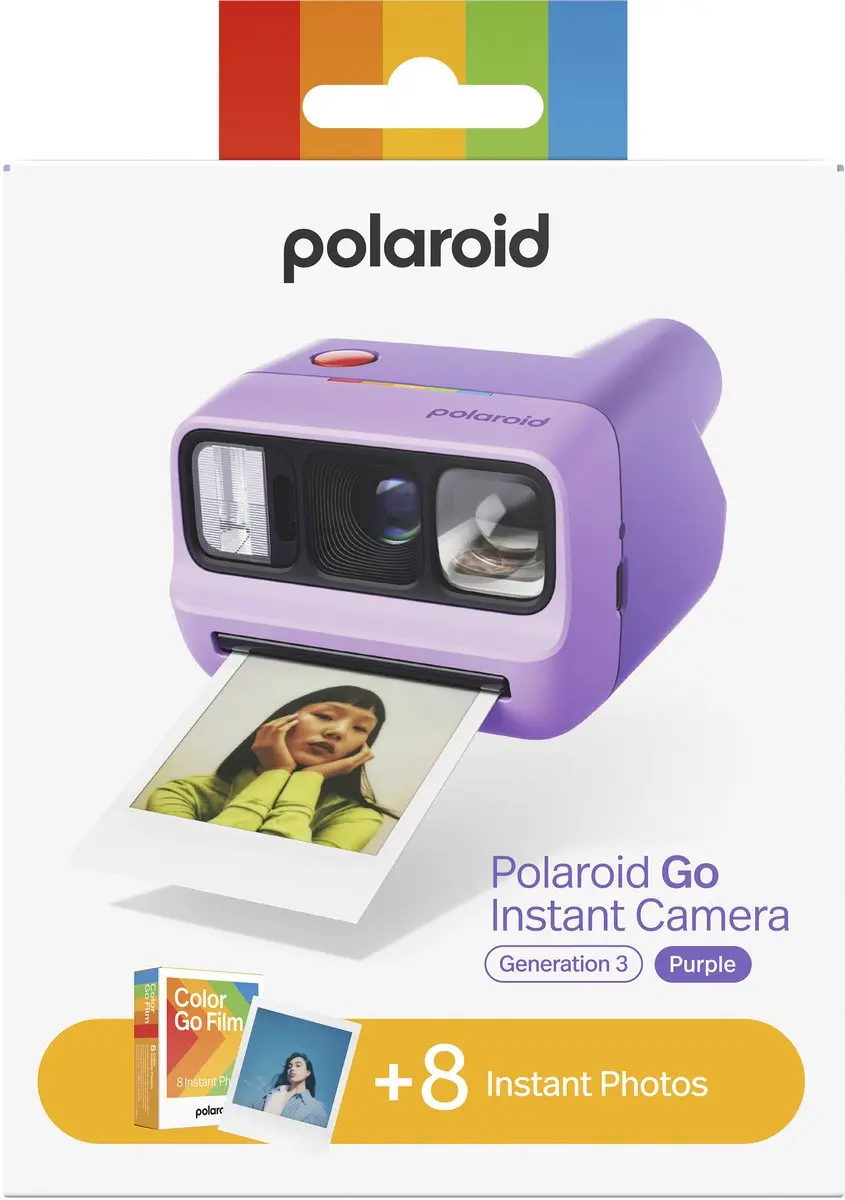 Polaroid Go Gen 3 Paars + Kleurenfilm - 8 Foto's