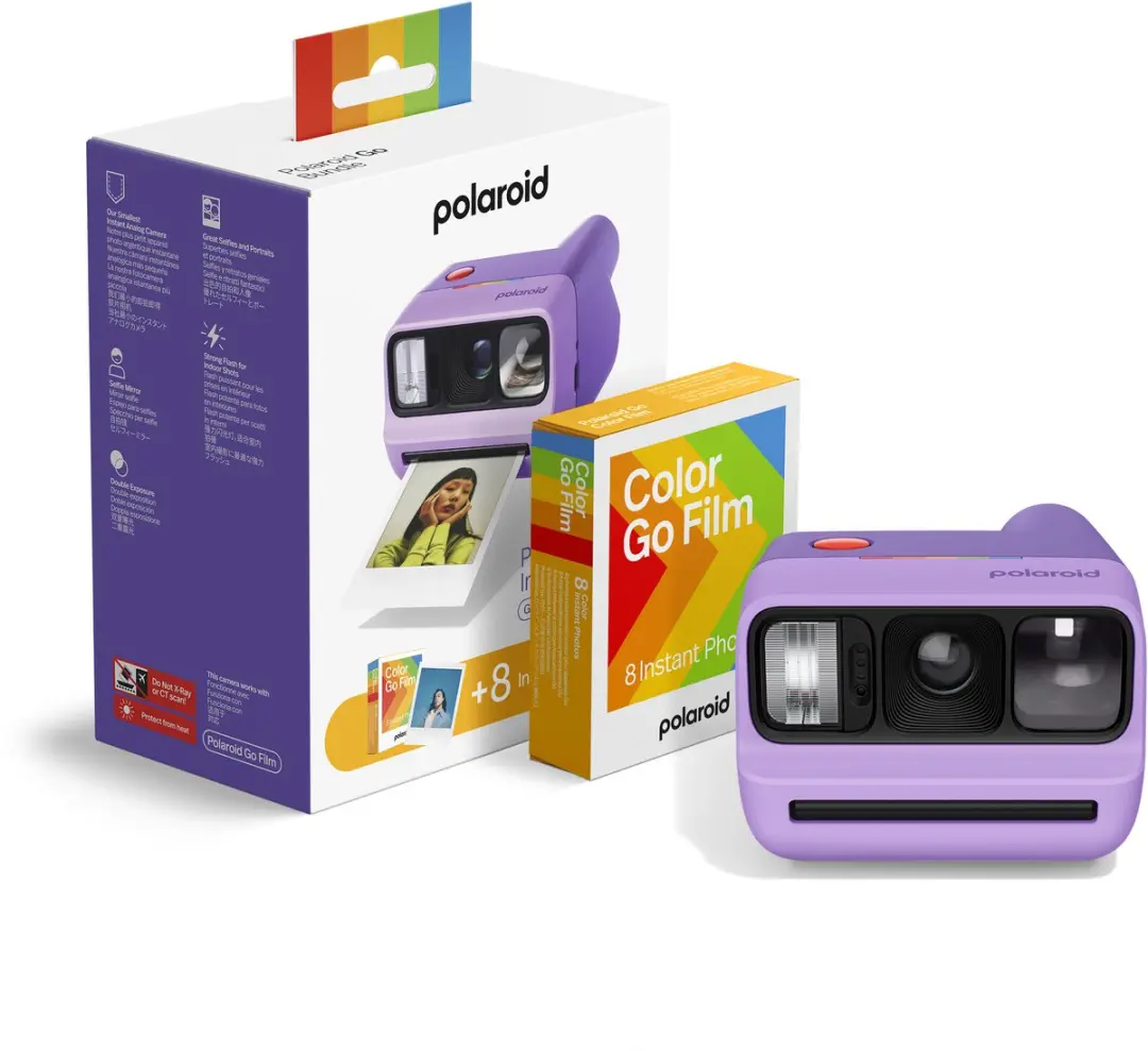 Polaroid Go Gen 3 Paars + Kleurenfilm - 8 Foto's
