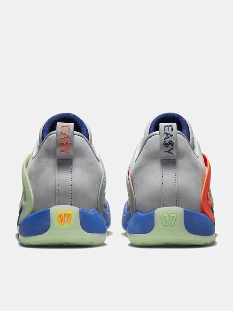 Nike KD15 DO9825-900 Basketbalschoenen - Maat 46 - Grijs/Blauw/Oranje/ Groen - afbeelding 2 van 6