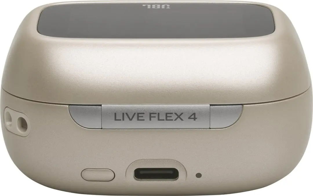 JBL Live Flex 4 Draadloze Oortjes - Noise Cancelling - 50u - IP54 - Champagne