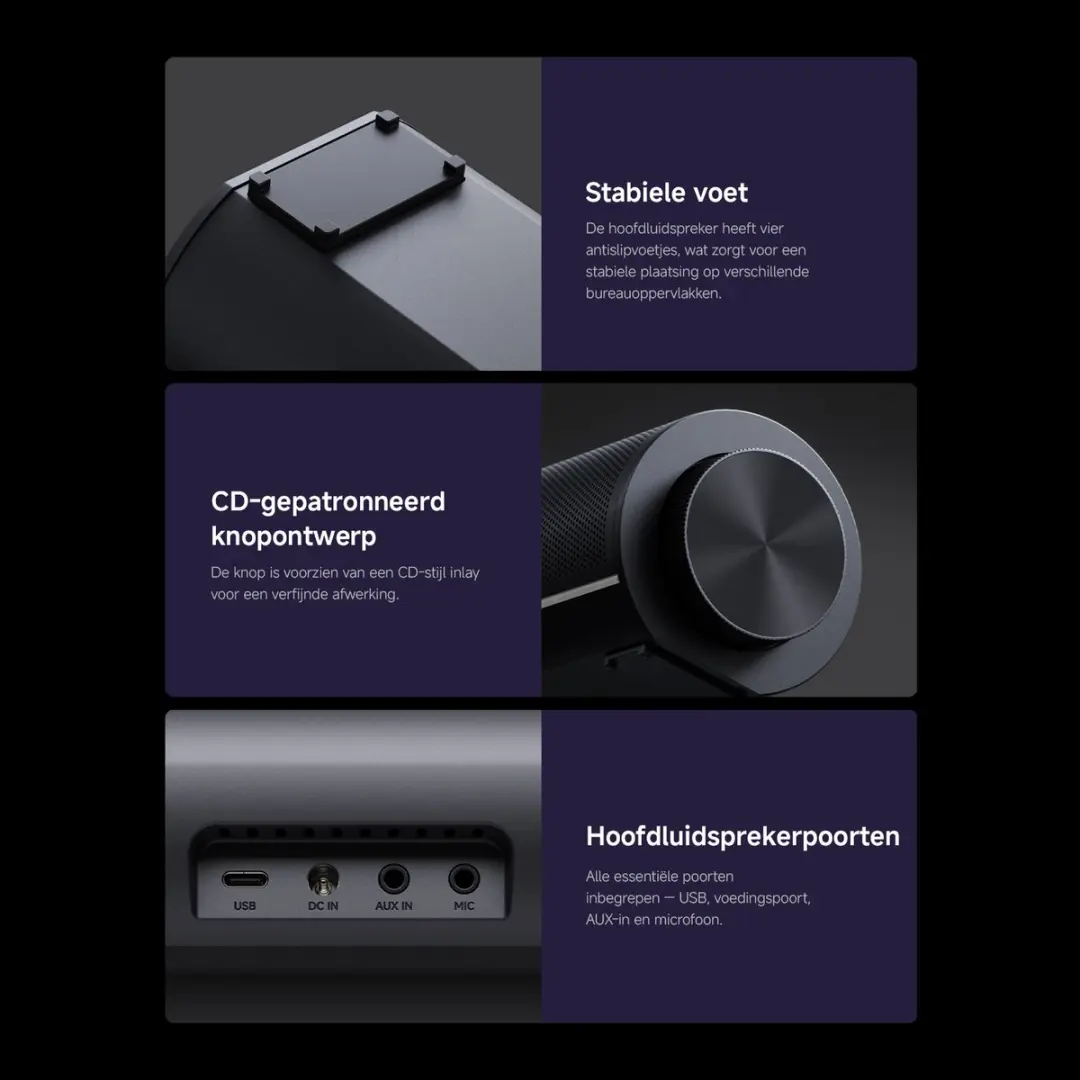 Xiaomi Desktop Speaker Pro Set - Gaming RGB - 5W - Zwart