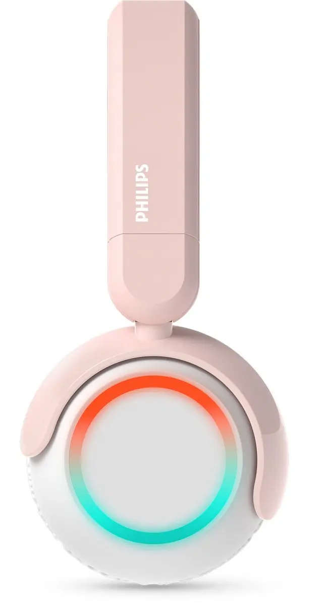 Philips TAK4200PK Draadloze Kinderhoofdtelefoon - 45u - Lichtroze/Wit - afbeelding 6 van 6