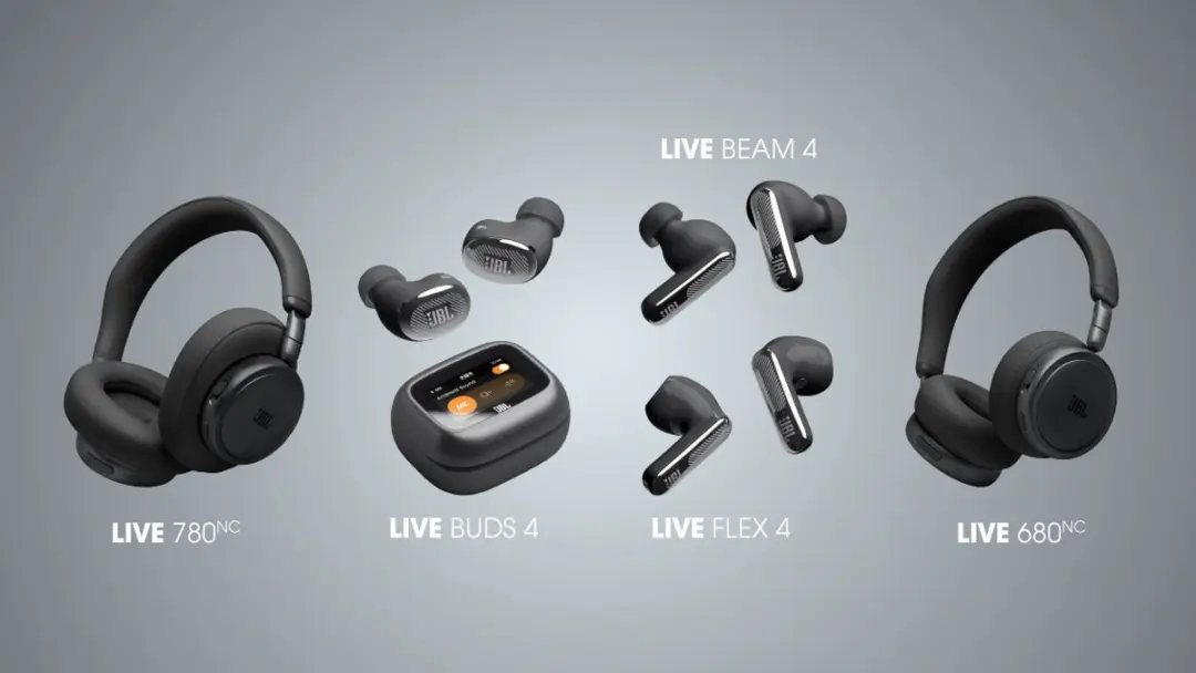 JBL Live Beam 4 True Wireless Oortjes - Noise Cancelling - 48 uur - IP55 - Zwart