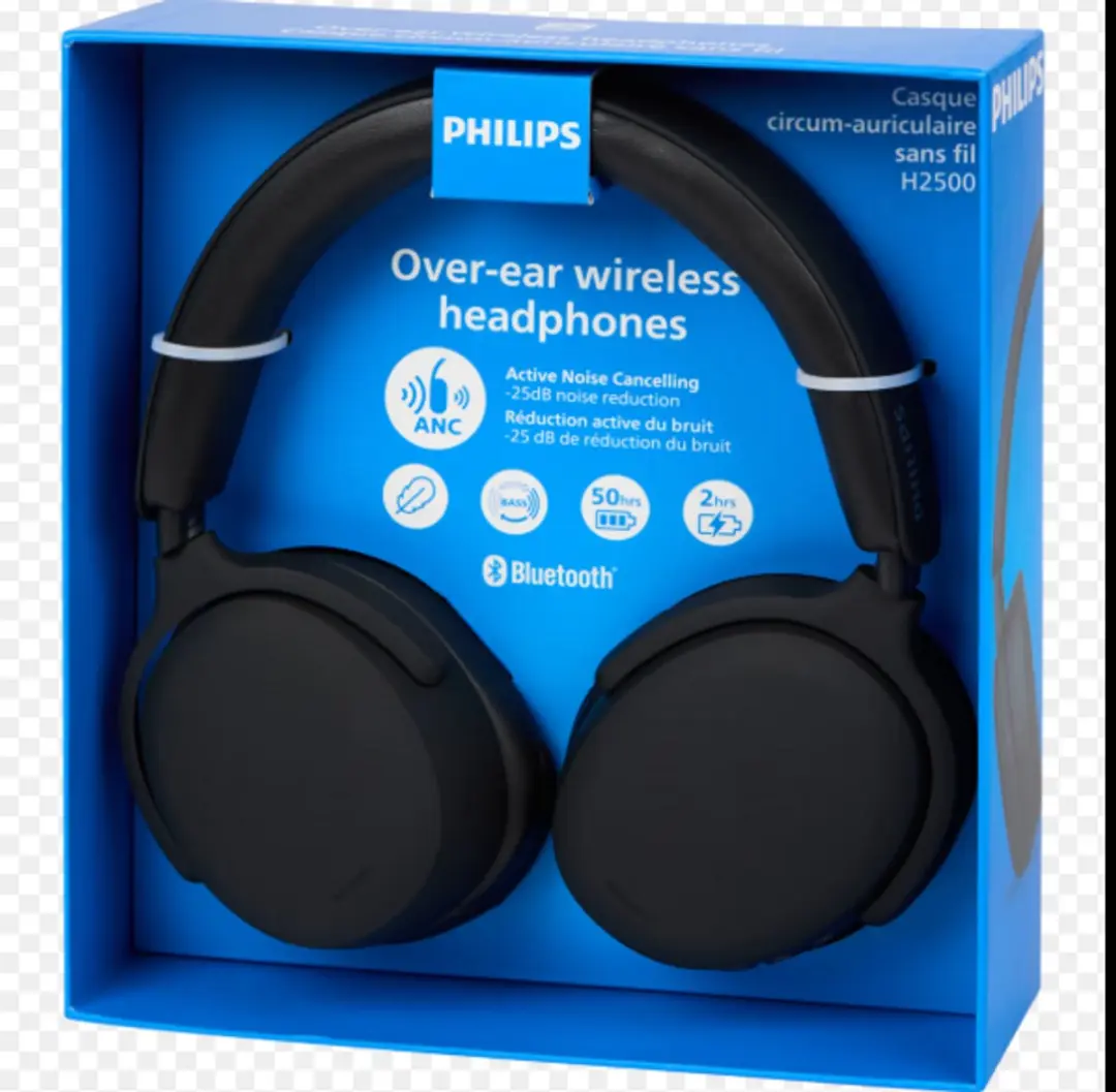 Philips H2500 Draadloze Koptelefoon - ANC - Zwart