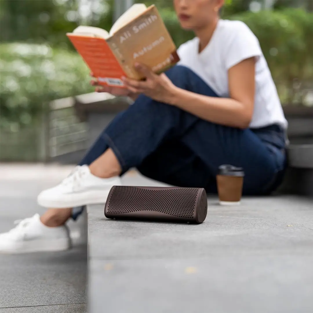 KEF Muo Draagbare Bluetooth Luidspreker - Cocoa Brown