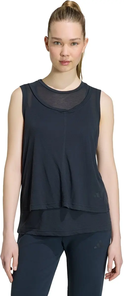 Adidas Soft Lux Sheer Tanktop KF2439 - Zwart