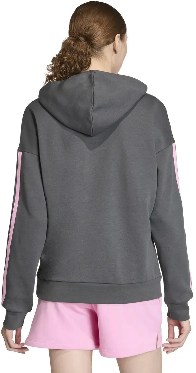 adidas Essentials 3-Stripes Hoodie JZT51 - XS - Witte/Woestijnroze