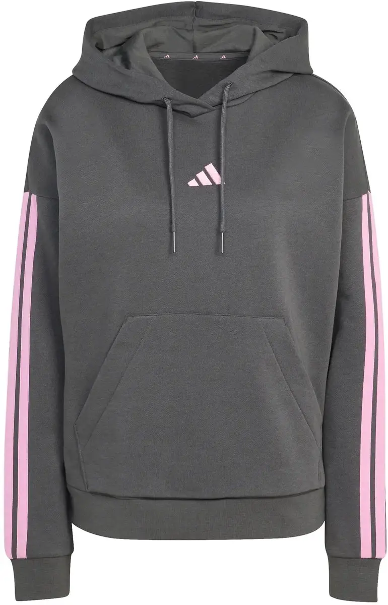 adidas Essentials 3-Stripes Hoodie JZT51 - XS - Witte/Woestijnroze