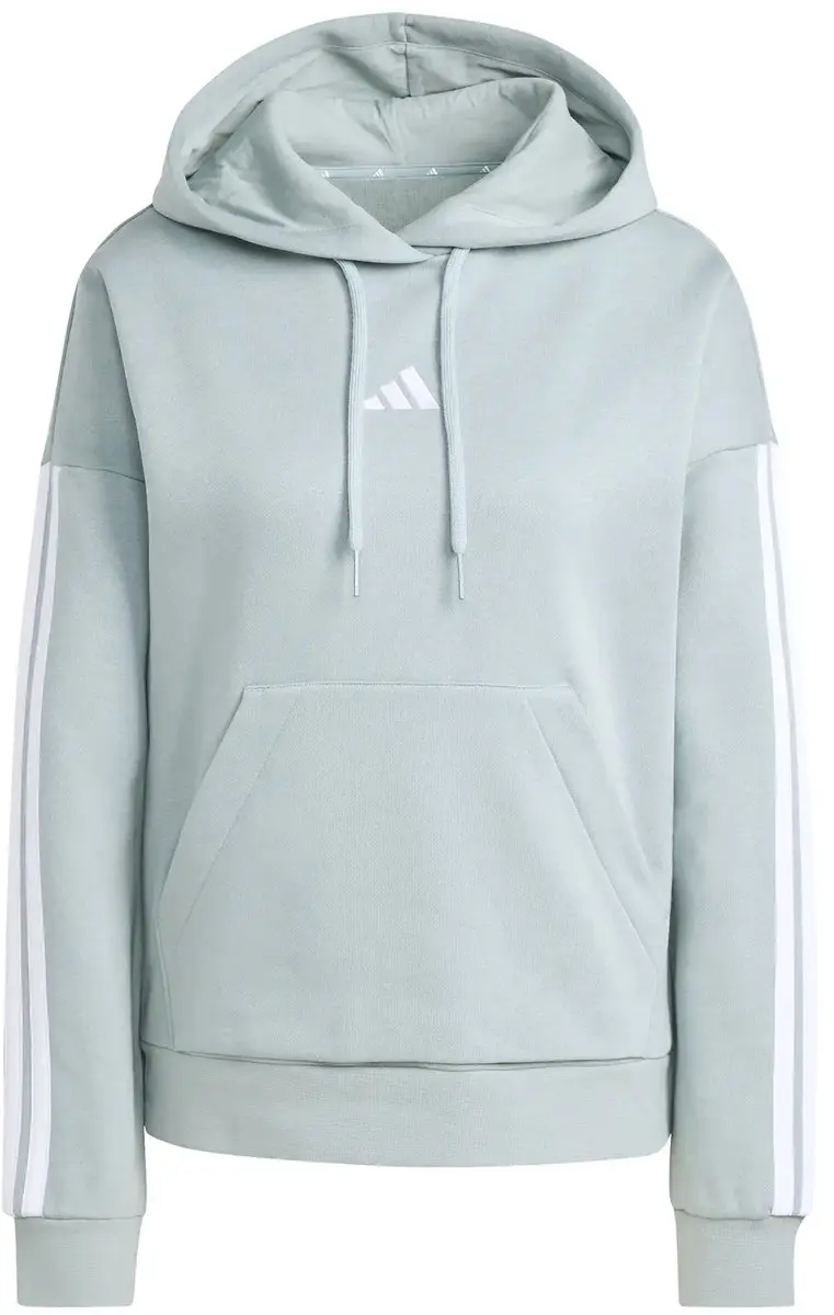 adidas Essentials 3-Stripes Hoodie JZT51 - XS - Witte/Woestijnroze