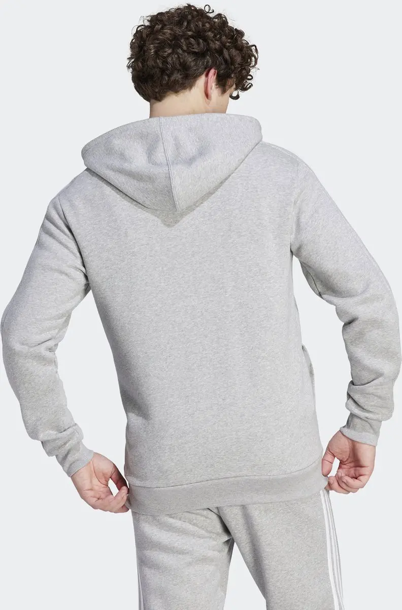 adidas Sportswear Essentials Fleece 3-Stripes Ritshoodie - Grijs - XL - afbeelding 6 van 6