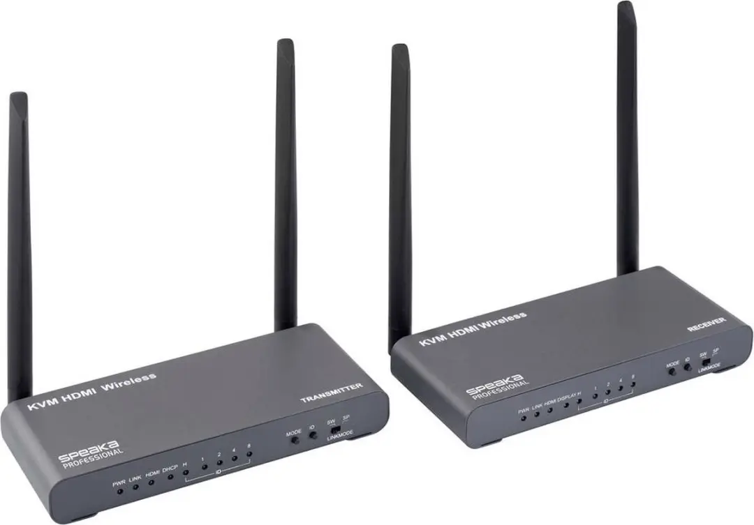 SpeaKa Professional SP-HDE-620 Draadloze HDMI-set 100m - 4K KVM