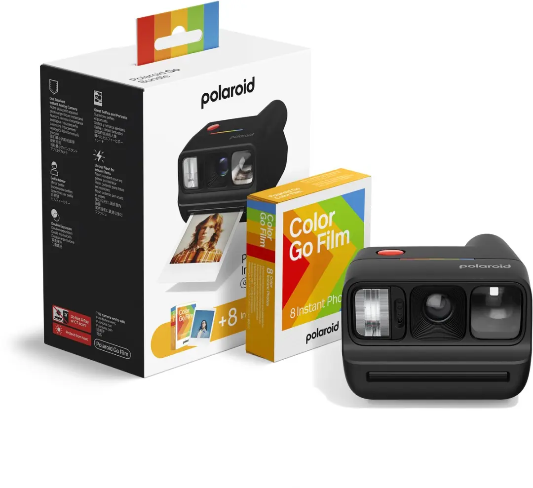 Polaroid Go Gen 3 Camera - Zwart + Film Bundle - 8 Foto's