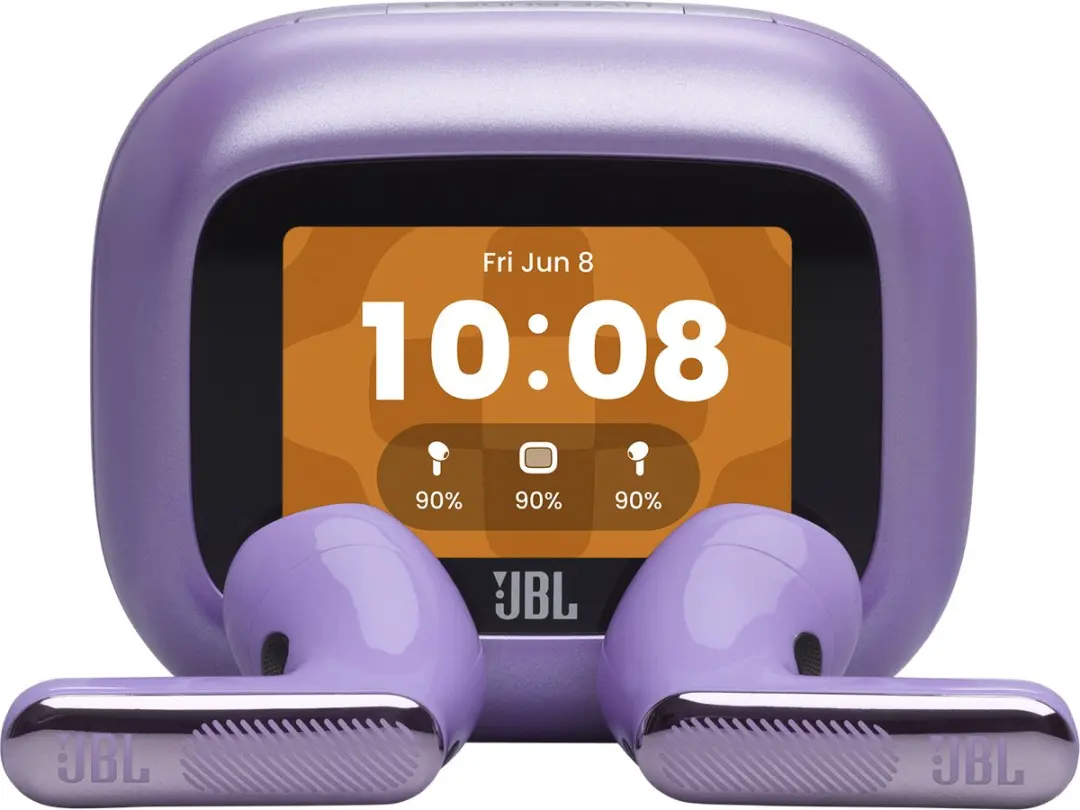 JBL Live Flex 4 Draadloze Oortjes - Noise Cancelling - 50u - IP54 - Paars - afbeelding 6 van 6