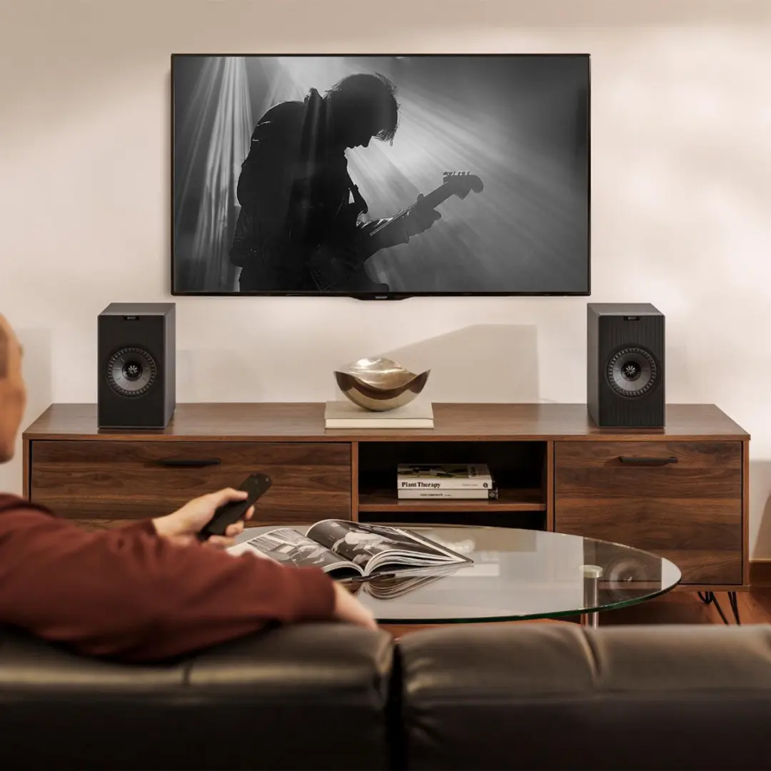 KEF Coda W Actieve Luidspreker Paar - Dark Titanium