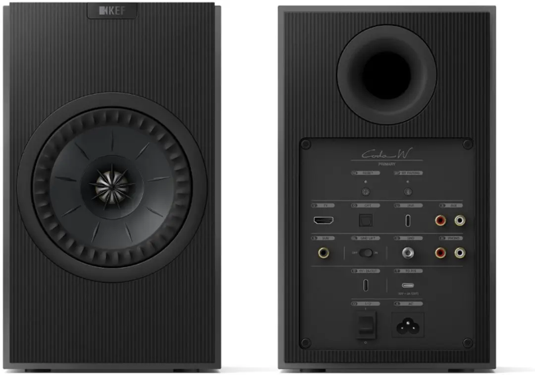 KEF Coda W Actieve Luidspreker Paar - Dark Titanium