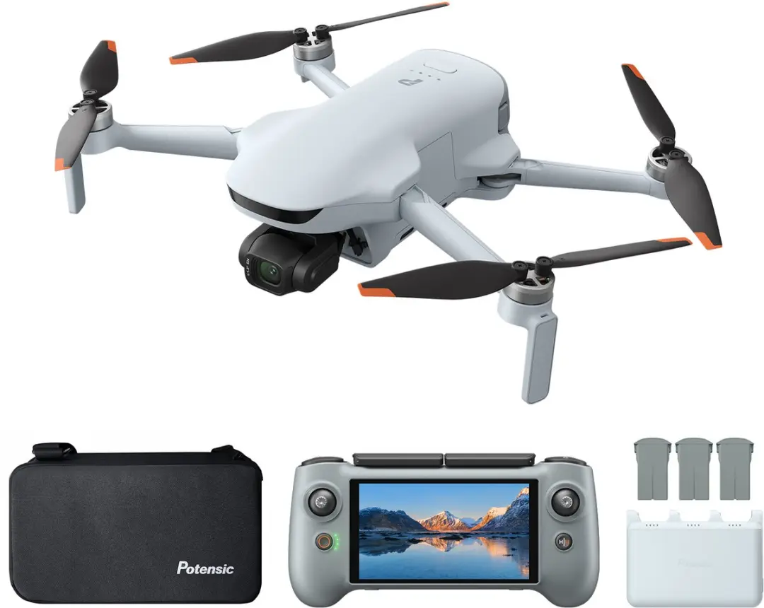 Potensic ATOM 3 APM3532911 Drone - 50MP 8K - 120min (3x accu) - Grijs