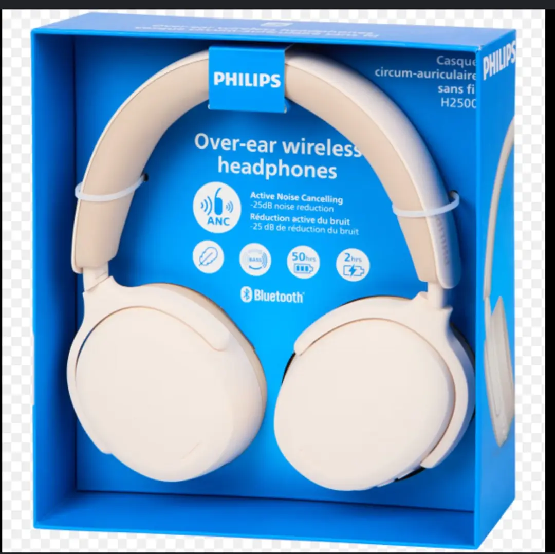 Philips H2500 Draadloze Over-Ear Koptelefoon - ANC - Bluetooth - Beige
