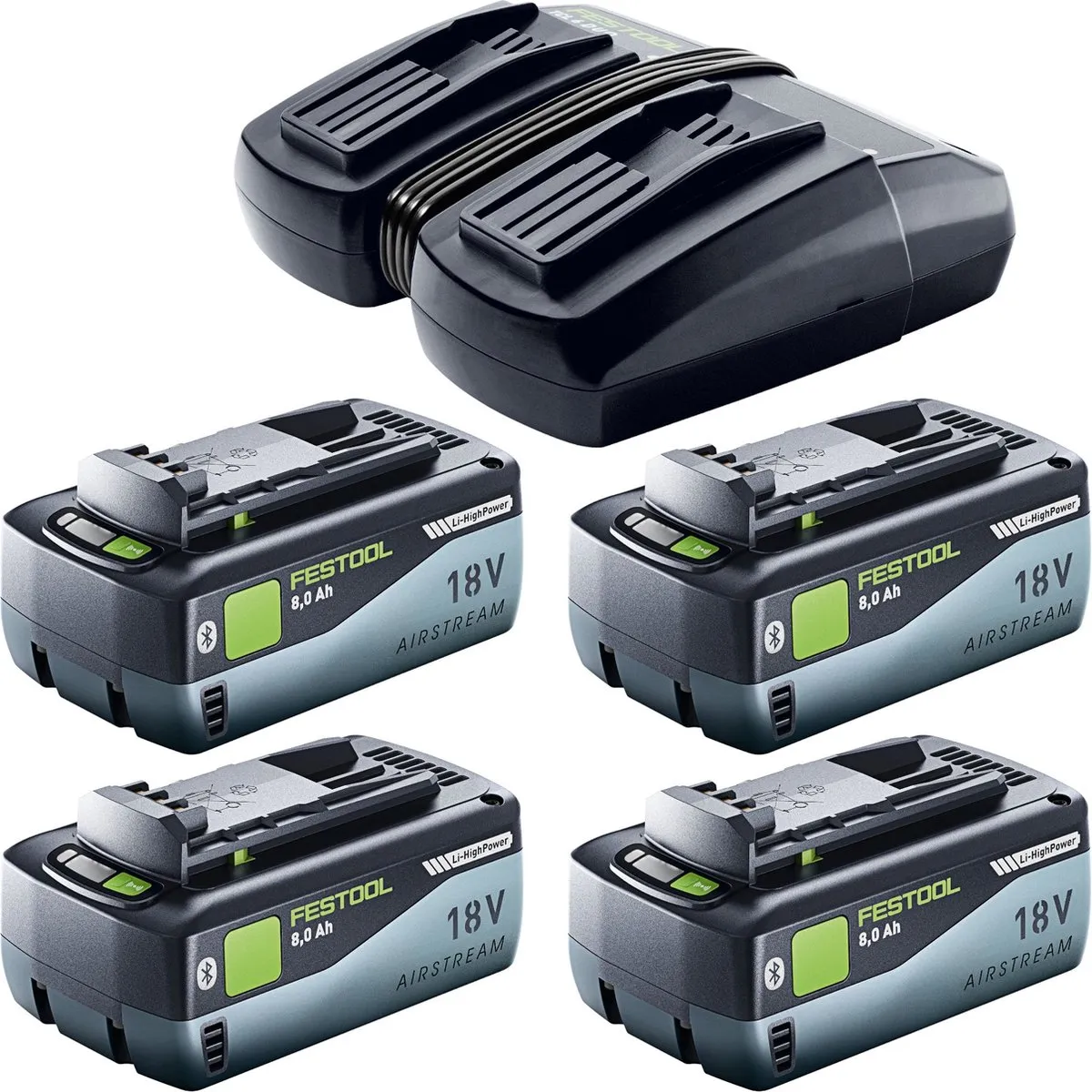 Festool KAPEX KSC 60 Basic Accu Afkortzaag 216mm - 4x 8.0Ah + Lader