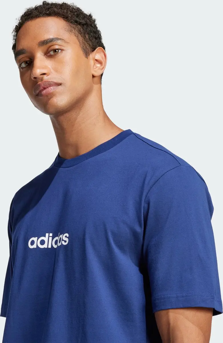 adidas Essentials Linear T-Shirt JE8999 - 4XL - Blauw