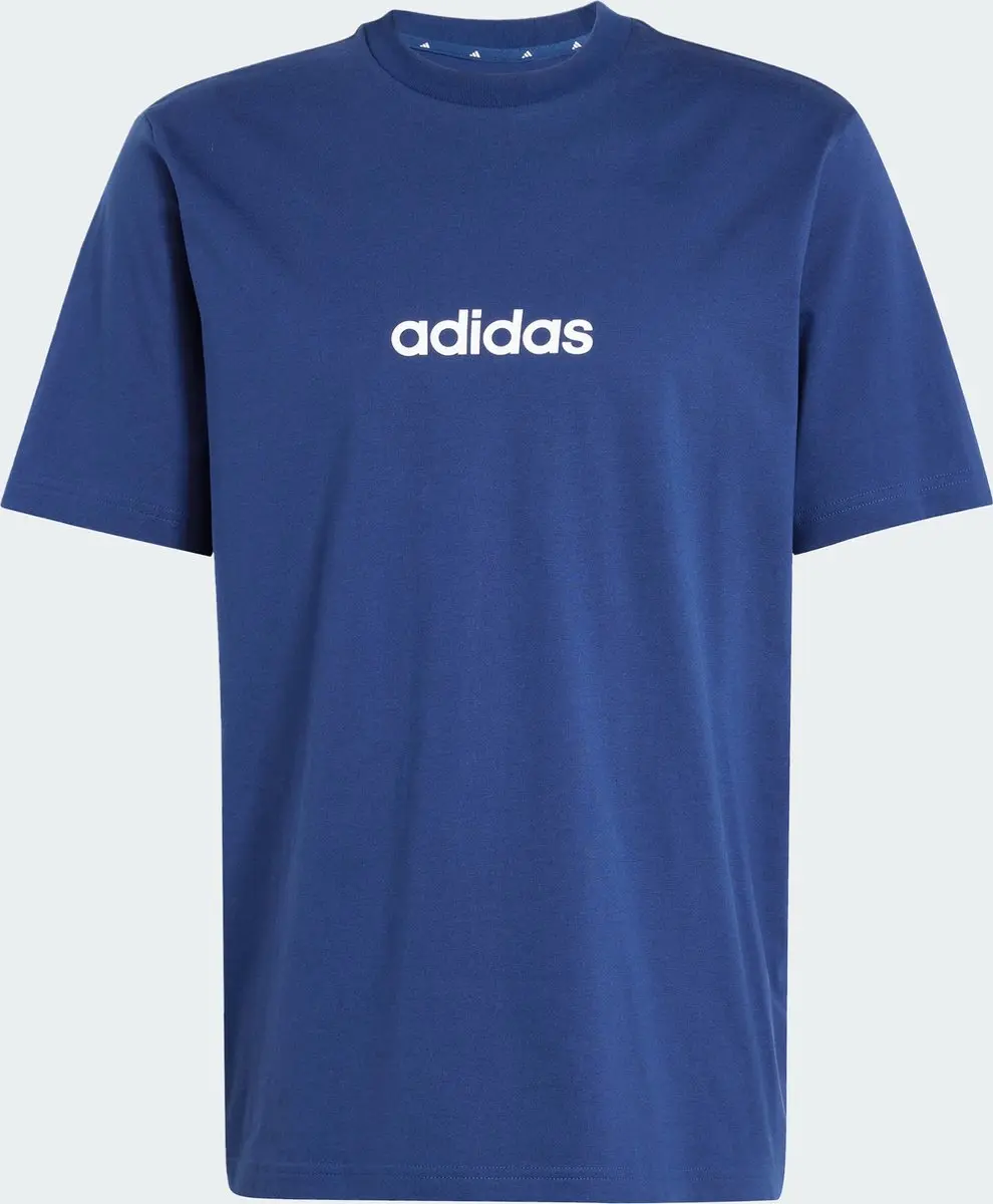 adidas Essentials Linear T-Shirt JE8999 - 4XL - Blauw - afbeelding 6 van 6
