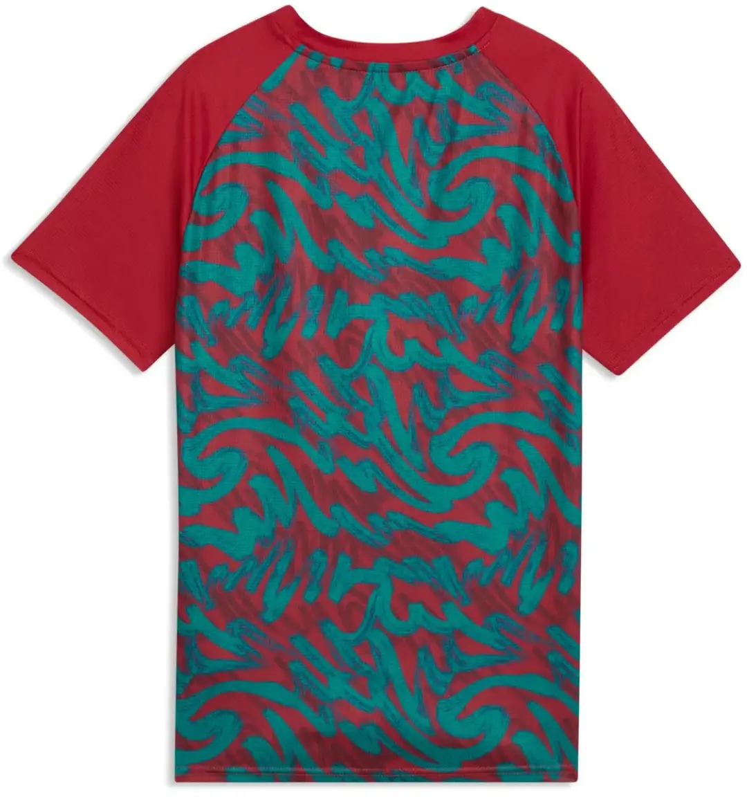 PUMA Portugal Warm-up Shirt Coupe du Monde 2026 - 146 - Club Red/Green Lagoon