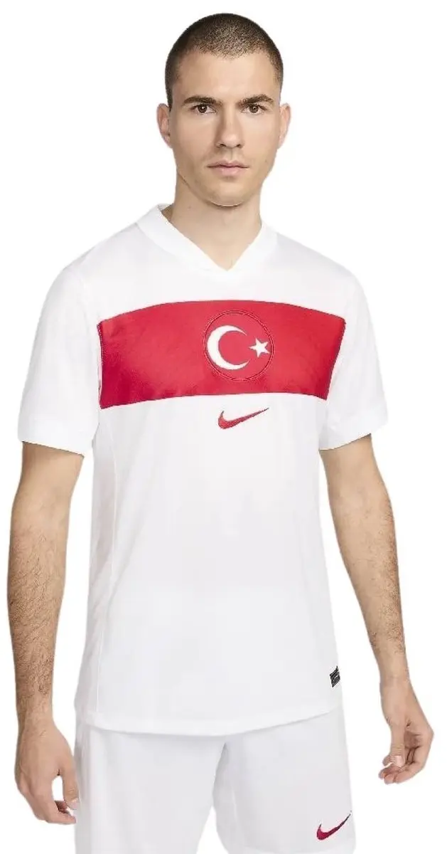 Nike Turkije 2024/25 Voetbalshirt - S - Wit/Rood