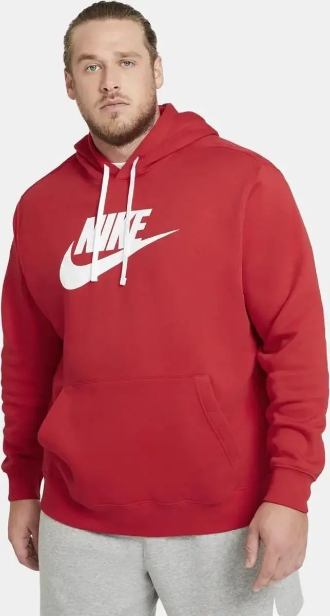 Nike Club Hoodie - Heren - Rood - L