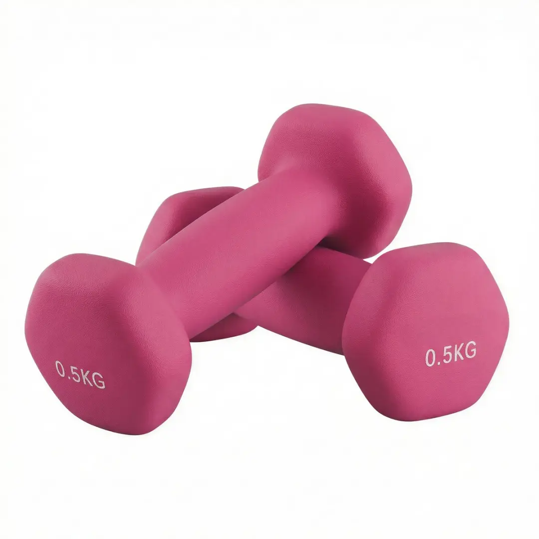 Songmics SYL61PK Halterset 2x 0,5kg - Neonroze - afbeelding 6 van 6