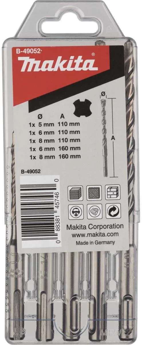 Makita SDS-Plus Borenset B12332 - 5 Stuks