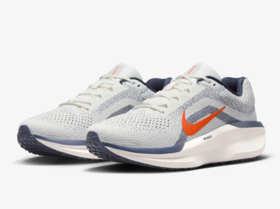 Nike Winflo 11 Hardloopschoenen FJ9509-103 - Maat 43 - Grijs/Wit/Orange - afbeelding 5 van 6