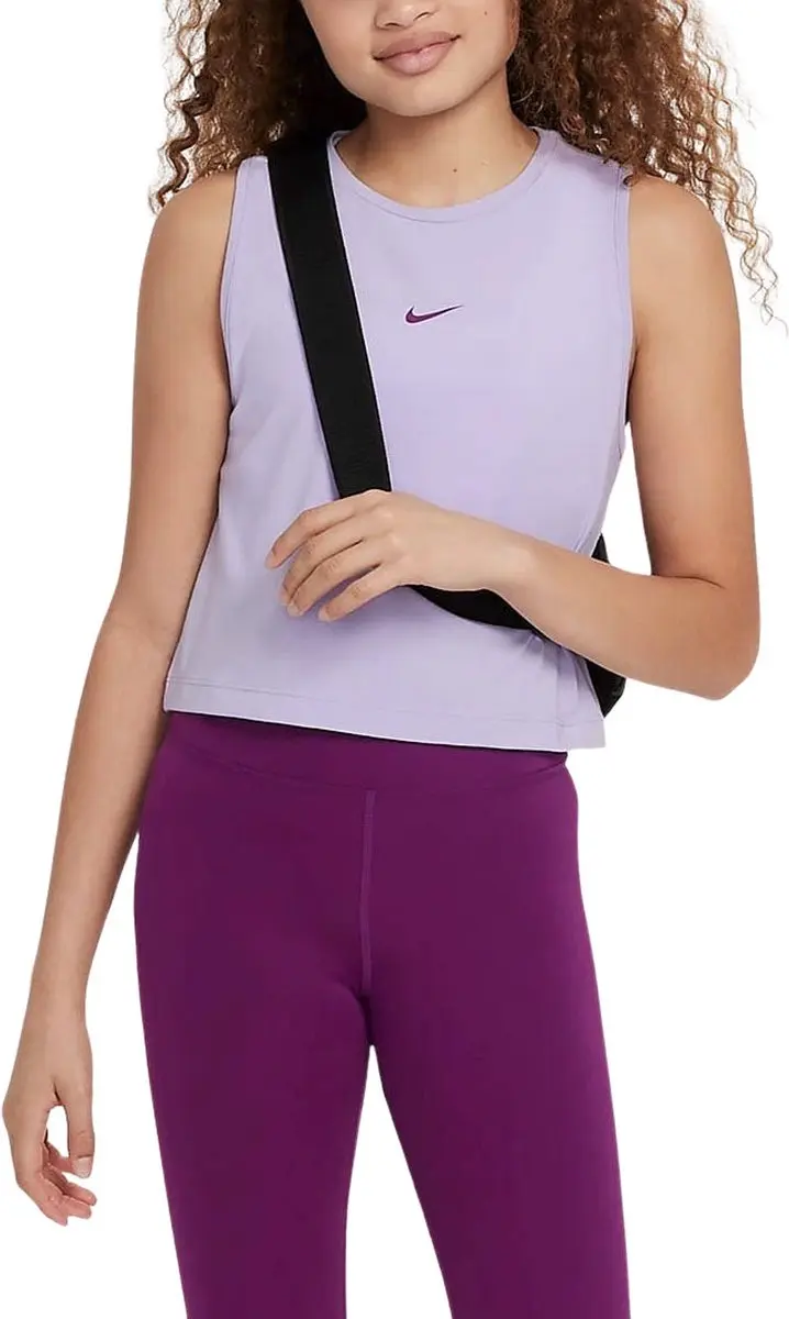 Nike Pro Dri-FIT One Sportshirt Meisjes 164 - FV2422-515 - Lila