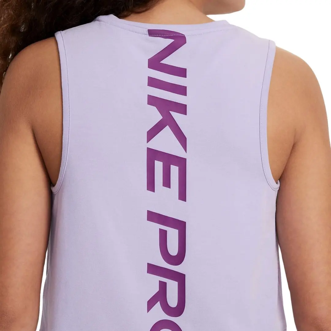 Nike Pro Dri-FIT One Sportshirt Meisjes 164 - FV2422-515 - Lila