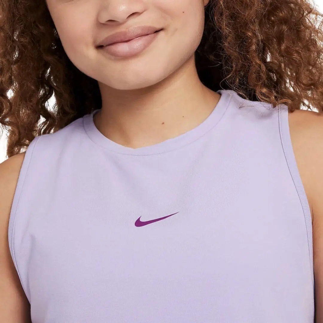 Nike Pro Dri-FIT One Sportshirt Meisjes 164 - FV2422-515 - Lila
